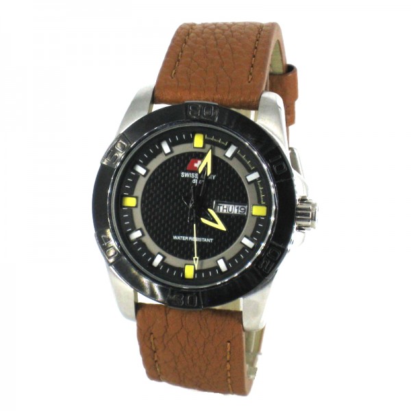 Swiss Army SA 5102M Silver Brown Yellow